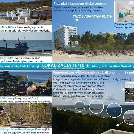 Apartament Z Panoramicznym Widokiem Na Morze Blisko Plazy I Centrum Pl Eng De Miedzyzdroje Dış mekan fotoğraf